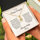 Daughter - Beyond The Stars - Alluring Beauty Necklace - From Mom 18K Yellow Gold Finish Standard Box Jewelry