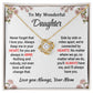 Daughter - In My Heart - Love Knot necklace - From Mom Jewelry