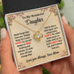 Daughter - You Always Have Me - Love Knot Necklace - From Mom 18K Yellow Gold Finish Standard Box Jewelry