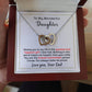 Daughter - Greatest and Happiest Gift - Interlocking Hearts Necklace - From dad Jewelry