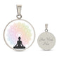 Yoga Circle Pendant Necklace Jewelry