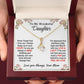 Daughter - My Love & Light - Alluring Beauty Necklace - From Mom 18K Yellow Gold Finish Luxury Box Jewelry