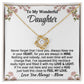 Daughter - Feel My Love - Love Knot Necklace - From Mom Jewelry