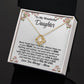 Daughter - Feel My Love - Love Knot Necklace - From Mom 18K Yellow Gold Finish Standard Box Jewelry