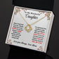 Daughter - My Love & Light - Love Knot Necklace - From Mom 18K Yellow Gold Finish Standard Box Jewelry