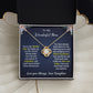 Mom - The Shining Star - Love Knot Necklace - From daughter - Mothers Day Gift Jewelry