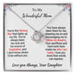 Mom - My Shining Star - Love Knot Necklace - From Daughter - Mothers Day Gift Jewelry