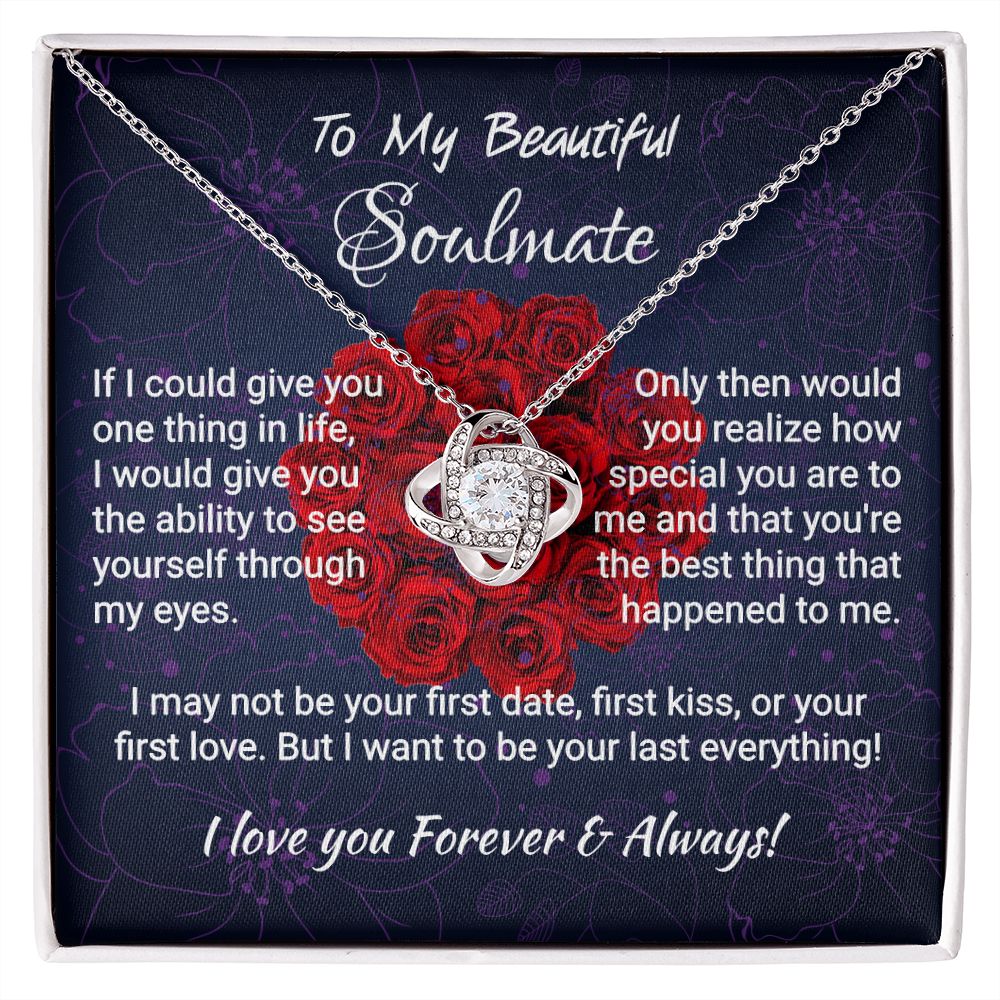 Soulmate - If I Could Give You - Love Knot Necklace Jewelry