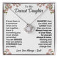 Daughter - Always In My Heart - Love Knot Necklace - From Dad Jewelry