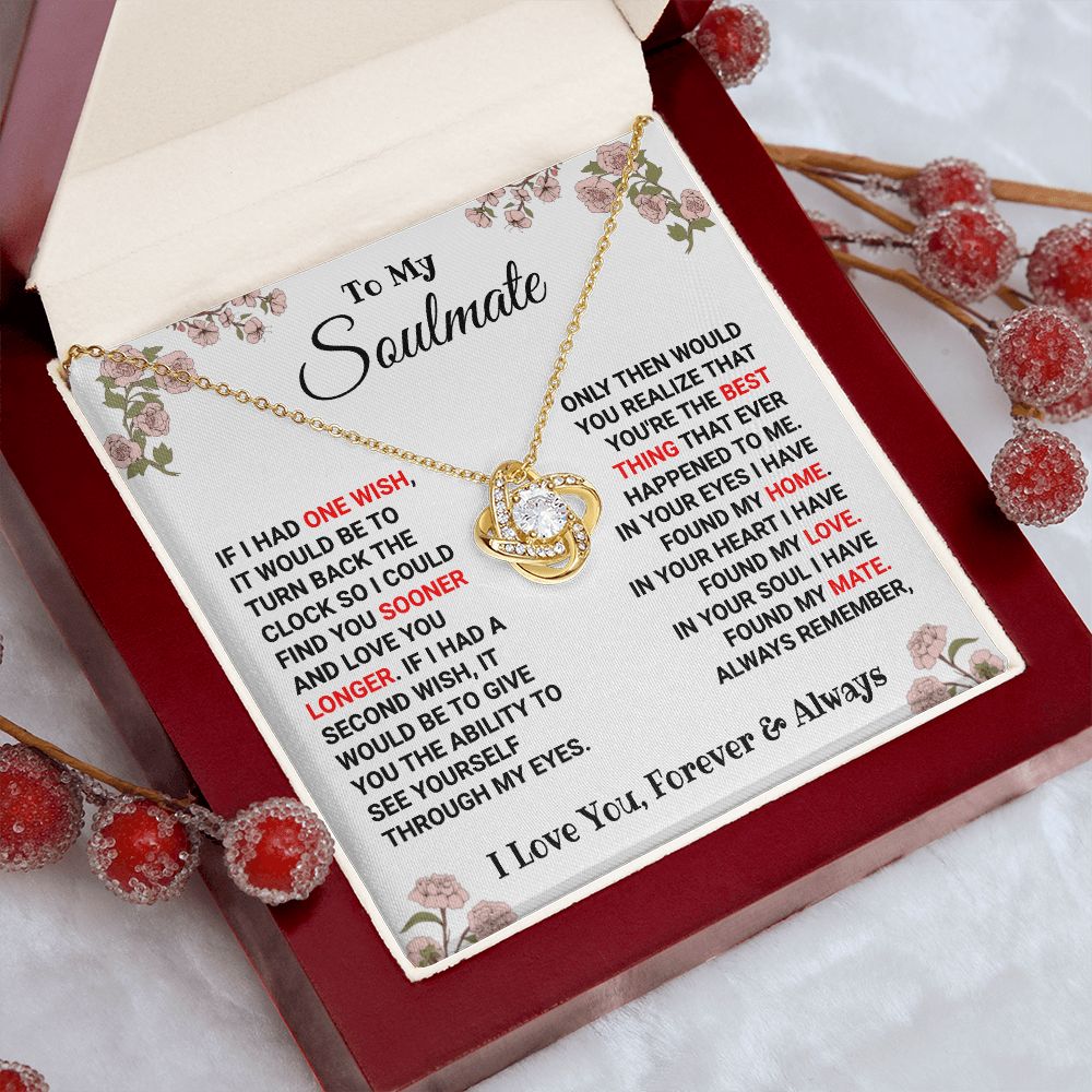 Soulmate - Always Remember - Love Knot Necklace Jewelry