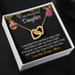 Daughter - I Squeezed This Necklace - Interlocking Hearts - Christmas Gift - From Mom 18K Yellow Gold Finish Standard Box Jewelry