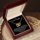 Daughter - Having you in my Life - Interlocking Hearts Necklace - From Dad Jewelry