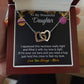 Daughter - I Squeezed This Necklace - Interlocking Hearts - Christmas Gift - From Mom Jewelry