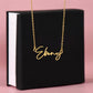 Personalized Signature Style Name Necklace Jewelry